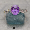Amborella featuring a 2.01-Carat Rich Purple Sapphire set in platinum