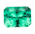 The emerald-icon is a rectangular, faceted emerald gemstone with vibrant green color, displayed from above on a white background.