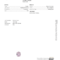 ET4431 GIA Report: 1.81-carat cushion-cut pale pink sapphire, Madagascar origin, natural corundum with no heating, dated Nov 29, 2024.