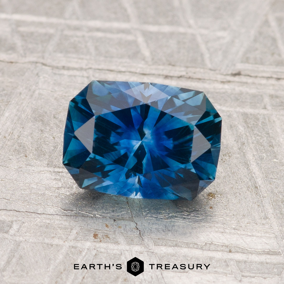 1.69-Carat Rich Blue-Teal Particolored Montana Sapphire (Heated