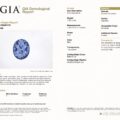 JV-001-597 GIA Report: 1.56 ct transparent Ceylon Sapphire, oval mixed cut from Sri Lanka; includes detailed characteristics and origin information.
