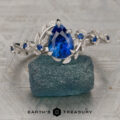 Aralia featuring a 1.64-Carat Rich Blue Ceylon Sapphire set in platinum