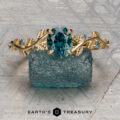 The deluxe ivey featuring a 1.31-Carat Rich Teal Australian Sapphire set in 18k yellow