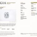 GIA gemological report for JV-001-710T, a transparent, cushion-shaped Sri Lankan sapphire, 2.03 carats, brilliant cut, with no color observations.