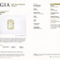 JV-001-718H-G GIA Report: 4.87 ct natural yellow sapphire, oval mixed cut, Sri Lanka origin, no heating detected; report issued March 18, 2026.