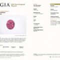 JV-001-750K-G GIA Report: 1.56 ct natural oval pink sapphire, corundum, transparent, brilliant crown & pavilion cuts; no heating detected.