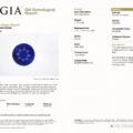 JV-001-745K GIA Report: Natural Ceylon Sapphire from Sri Lanka, 1.73ct, round modified brilliant cut, vivid blue color.