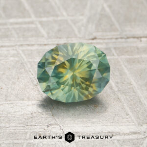 1.07-Carat Aqua Green-Yellow Particolored Montana Sapphire (Heated)