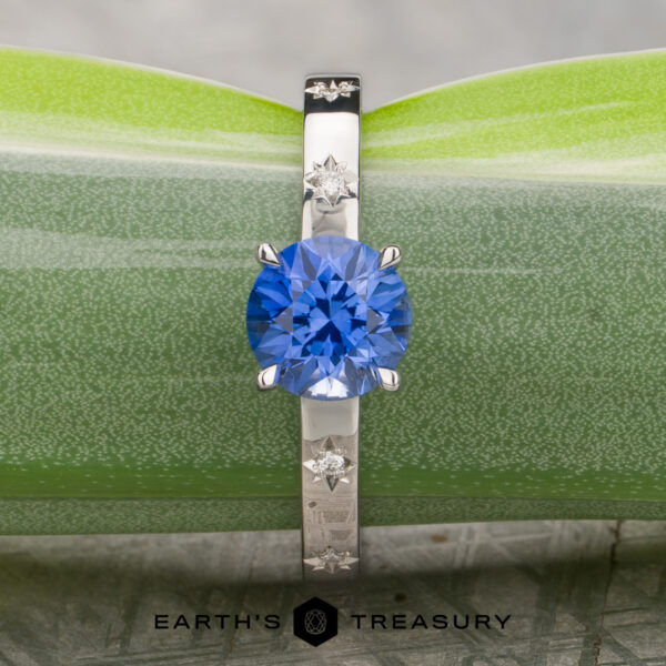 The “Astrea” Ring with 1.48-Carat Cornflower Blue Ceylon Sapphire (Heated)