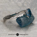 The “Blythe” Diamond-Accented Solitaire with 1.53-Carat Teal Blue Montana Sapphire (Heated)