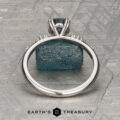 The “Blythe” Diamond-Accented Solitaire with 1.53-Carat Teal Blue Montana Sapphire (Heated)