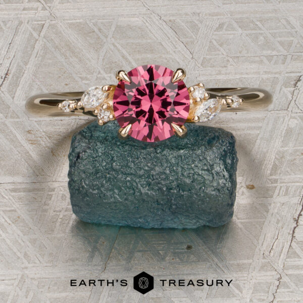 The “Iris” Ring with 1.32-Carat Orangey Pink Garnet The “Iris” Ring with 1.32-Carat Orangey Pink Garnet