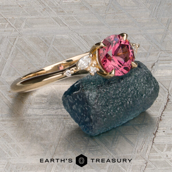 The “Iris” Ring with 1.32-Carat Orangey Pink Garnet The “Iris” Ring with 1.32-Carat Orangey Pink Garnet