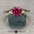 The “Cybele” Solitaire With 1.97-Carat Rich Raspberry Pink Mahenge Garnet