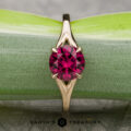 The “Cybele” Solitaire With 1.97-Carat Rich Raspberry Pink Mahenge Garnet