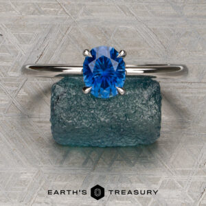 The “Thalia” Solitaire With 1.23-Carat Montana Sapphire (Heated)