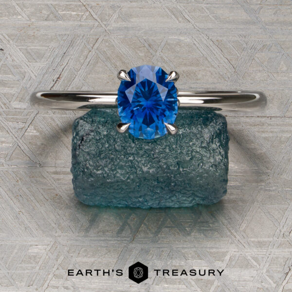 The “Thalia” Solitaire With 1.23-Carat Montana Sapphire (Heated) The “Thalia” Solitaire With 1.23-Carat Montana Sapphire (Heated)