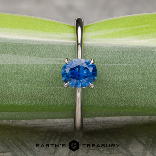 The “Thalia” Solitaire With 1.23-Carat Montana Sapphire (Heated) The “Thalia” Solitaire With 1.23-Carat Montana Sapphire (Heated)