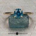 The “Lyra” Solitaire With 1.33-Carat Rich Teal Montana Sapphire (Heated)