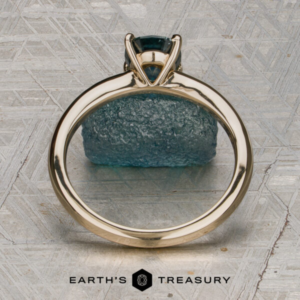 The “Lyra” Solitaire With 1.33-Carat Rich Teal Montana Sapphire (Heated) The “Lyra” Solitaire With 1.33-Carat Rich Teal Montana Sapphire (Heated)