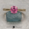 The Milgrain “Cathedral” Solitaire with 1.42-Carat Fuchsia Pink Mahenge Garnet