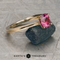 The Milgrain “Cathedral” Solitaire with 1.42-Carat Fuchsia Pink Mahenge Garnet