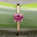 The Milgrain “Cathedral” Solitaire with 1.42-Carat Fuchsia Pink Mahenge Garnet
