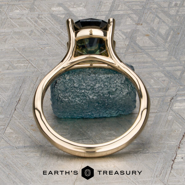 The “Daphne” Solitaire with 3.03-Carat Near Black Australian Sapphire (Heated) The “Daphne” Solitaire with 3.03-Carat Near Black Australian Sapphire (Heated)