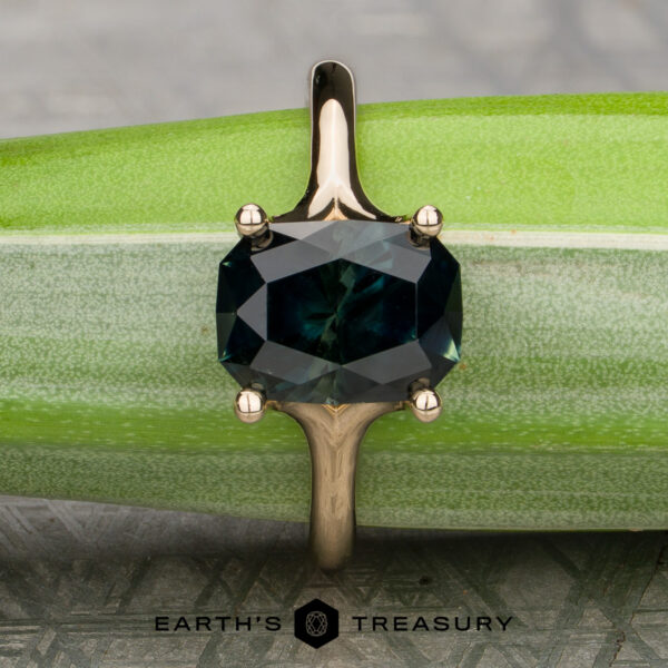 The “Daphne” Solitaire with 3.03-Carat Near Black Australian Sapphire (Heated) The “Daphne” Solitaire with 3.03-Carat Near Black Australian Sapphire (Heated)