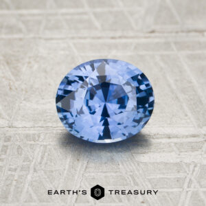 2.08-Carat Light Cornflower Blue to Violet Color-Change Ceylon Sapphire (Heated)